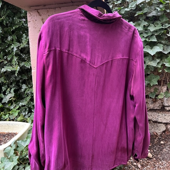 Purple Velvet Bomber Jacket with Zip-Up Style - Picture 6 of 7